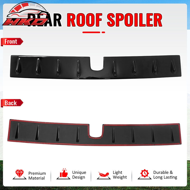 For 22-25 Subaru BRZ 22-26 GR86 OE Style Roof Vortex Spoiler Fin Gloss Black ABS