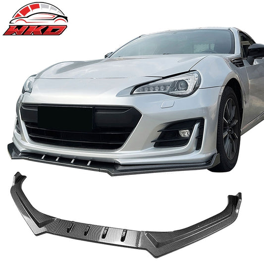 Wholesale 17-20 Subaru BRZ IKON Front Bumper Lip Chin Splitter PP Carbon Fiber Print - Wikond Auto