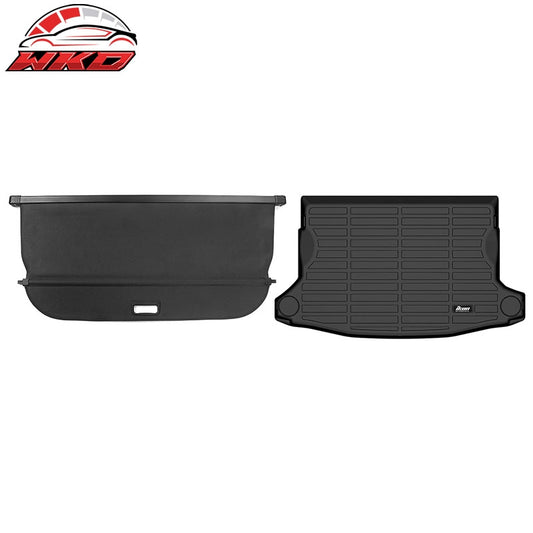 Wholesale 24-26 Subaru Crosstrek 3D TPE Rear Trunk Mat Cargo Liner Pad + Cargo Cover - Wikond Auto
