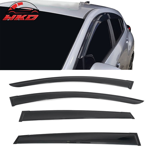 Wholesale 24-26 Subaru Crosstrek& Impreza Window Visors Smoke Acrylic Deflectors 4PCS - Wikond Auto