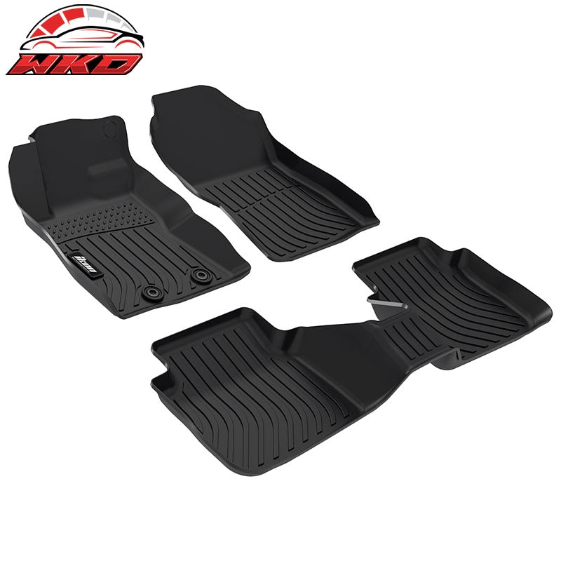 Fits 24-26 Subaru Crosstrek TPE All Weather 3D Backrest + Floor + Trunk Mats