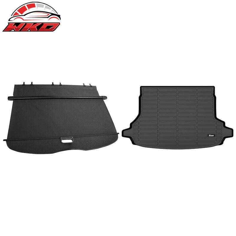 Wholesale 19-24 Subaru Forester 3D Molded TPE Trunk Mat Cargo Liner Pad +Cargo Cover - Wikond Auto