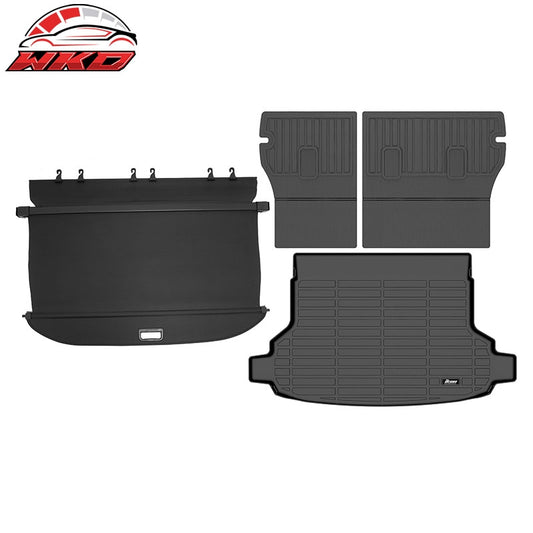 Wholesale 25-26 Subaru Forester Carbon Fiber Texture Cargo Cover + Backrest+Trunk Mat - Wikond Auto
