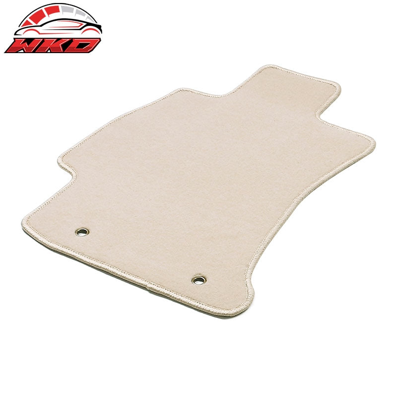 Fits 14-18 Subaru Forester 4DR Front & Rear Floor Mats Carpet Nylon 4PCS - Beige