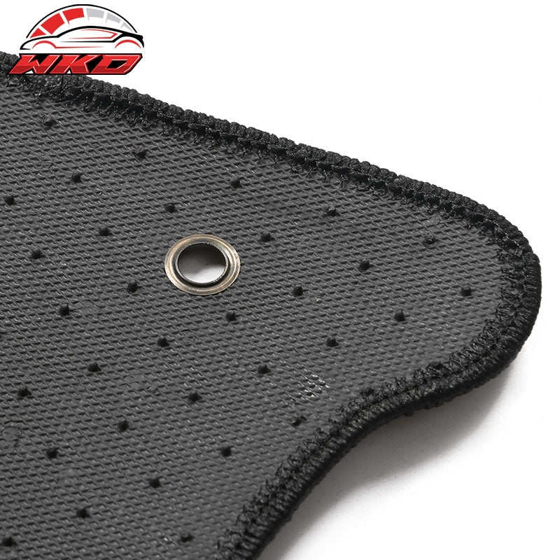 Fits 14-18 Subaru Forester 4DR Front & Rear Floor Mats Carpet Nylon 4PCS - Black