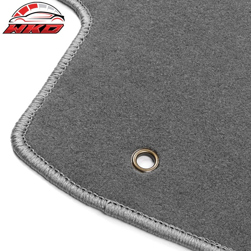 Fits 14-18 Subaru Forester 4DR Front & Rear Floor Mats Carpet Nylon 4PCS - Gray