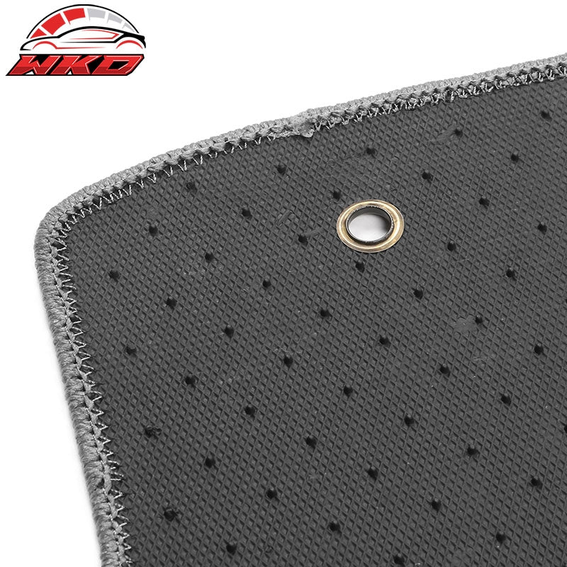 Fits 14-18 Subaru Forester 4DR Front & Rear Floor Mats Carpet Nylon 4PCS - Gray