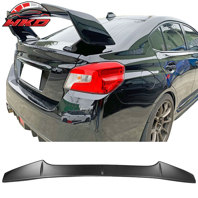 Wholesale 15-21 Subaru WRX STI 4th V2 Style Trunk Add On Gurney Flap Wing Spoiler ABS