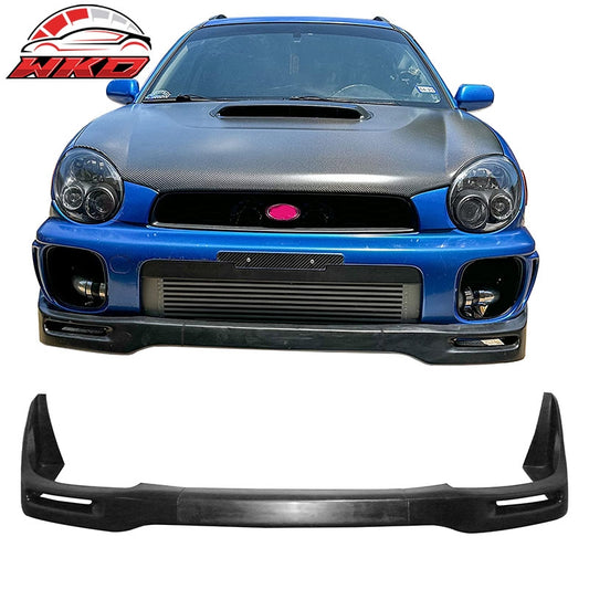 Wholesale 02-03 Subaru Impreza Sedan STI Style Front Bumper Lip Unpainted PU 3PCS Set - Wikond Auto