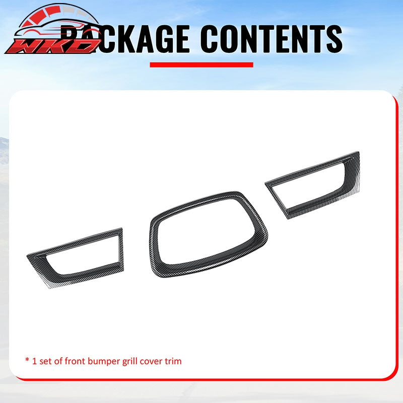 For 06-07 Subaru Impreza WRX OE Front Bumper Grille Cover ABS Carbon Fiber Print