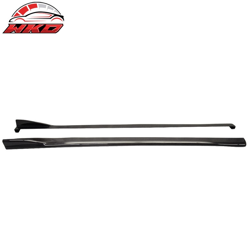 Fits 08-14 Subaru Impreza WRX STI CS Style 2PCS Side Skirts Matte Carbon Fiber