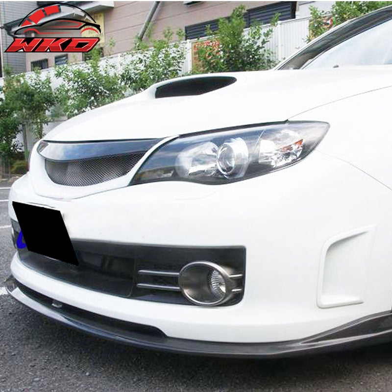 Fits 08-10 Subaru Impreza WRX STI CS2 Style Front Bumper Lip Kit Carbon Fiber CF
