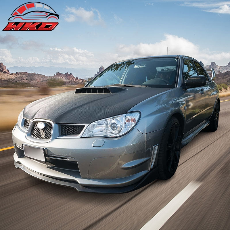 Fits 06-07 Subaru Impreza WRX STI S204 CS2 PP Front Bumper Lip Body Kit