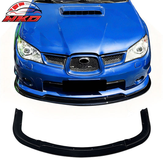 Wholesale 06-07 Subaru Impreza WRX STI Front Bumper Lip Chin Splitter PP Gloss Black - Wikond Auto