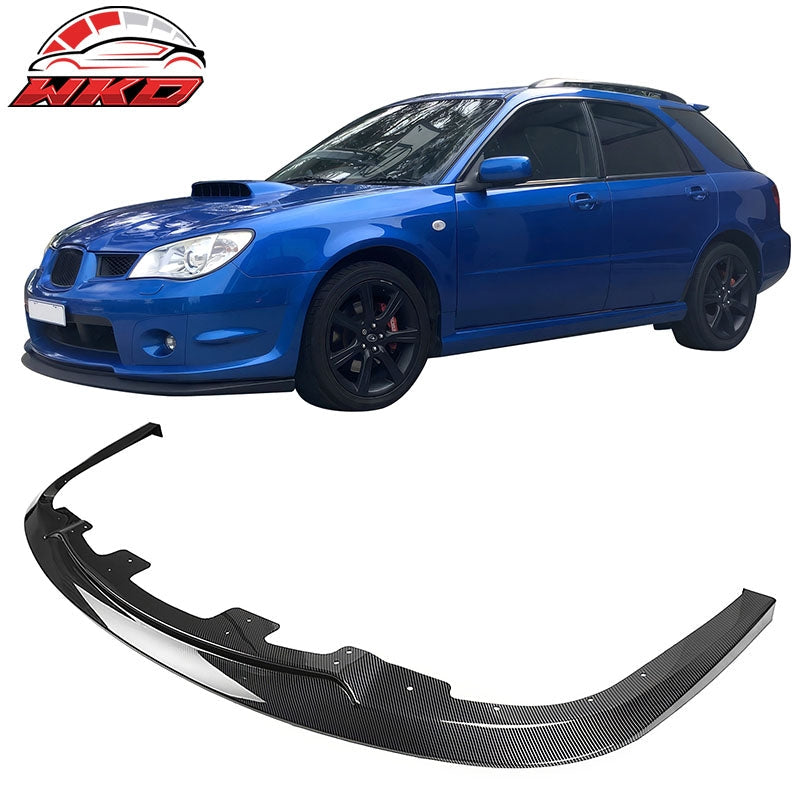 Wholesale 06-07 Subaru Impreza WRX STI Front Bumper Lip Spoiler PP Carbon Fiber Print