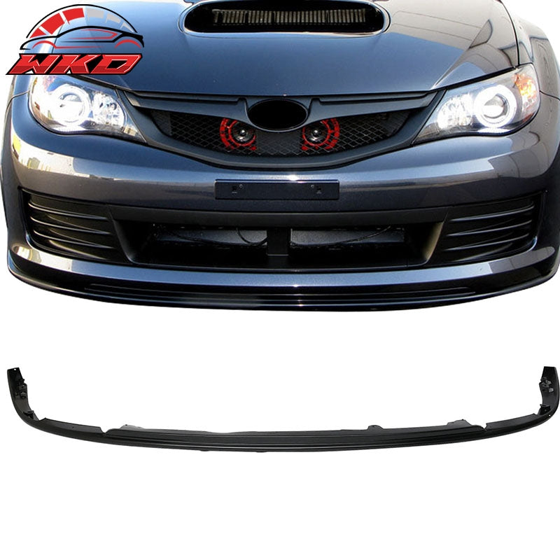 Fits 08-10 Subaru Impreza WRX STI Front Bumper Lip Chin Spoiler Gloss Black PP
