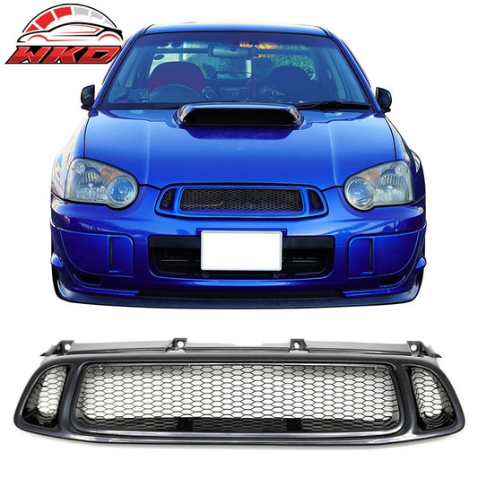 Wholesale 04-05 Subaru Impreza WRX STI Grille Mesh Hood Upper Grill Black Assembly - Wikond Auto