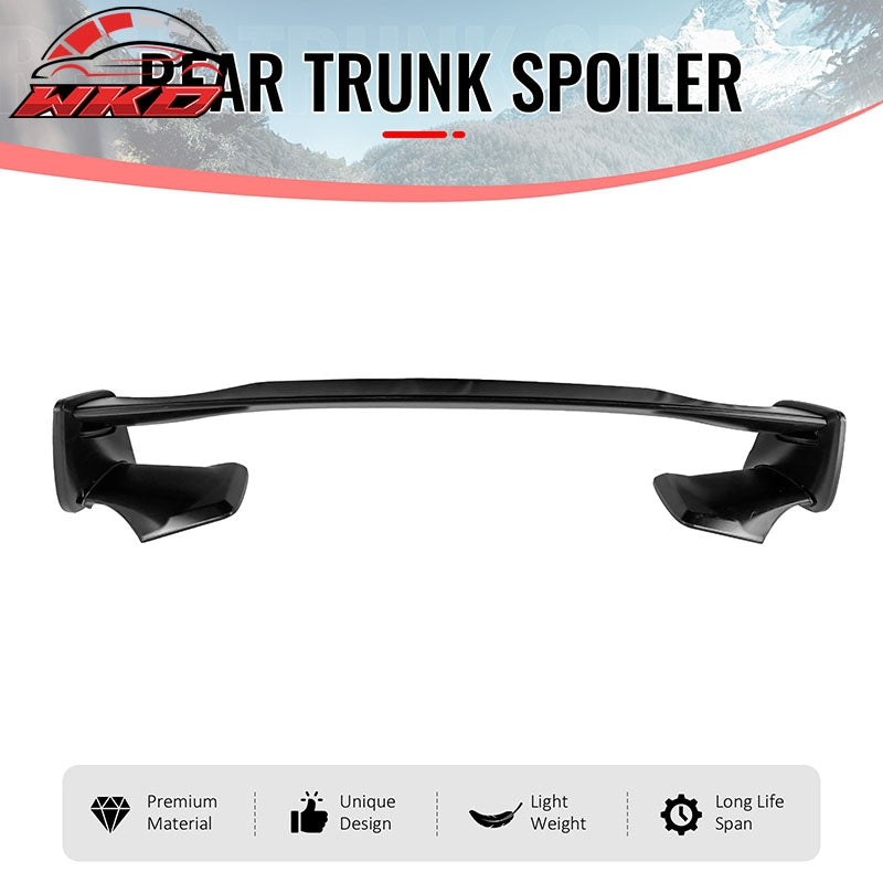 Fits 08-14 Subaru Impreza WRX STI Style Rear Trunk Spoiler Wing Primer Black 5PC