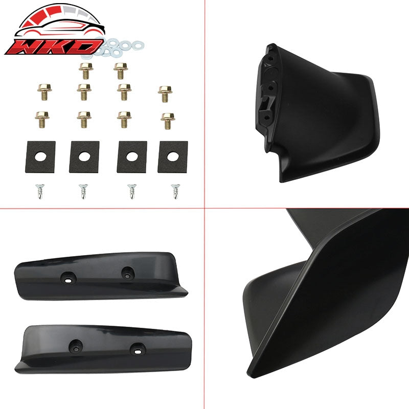 Fits 12-16 Impreza & 15-21 WRX STI Style 3PCS Rear Trunk Spoiler Unpainted Black