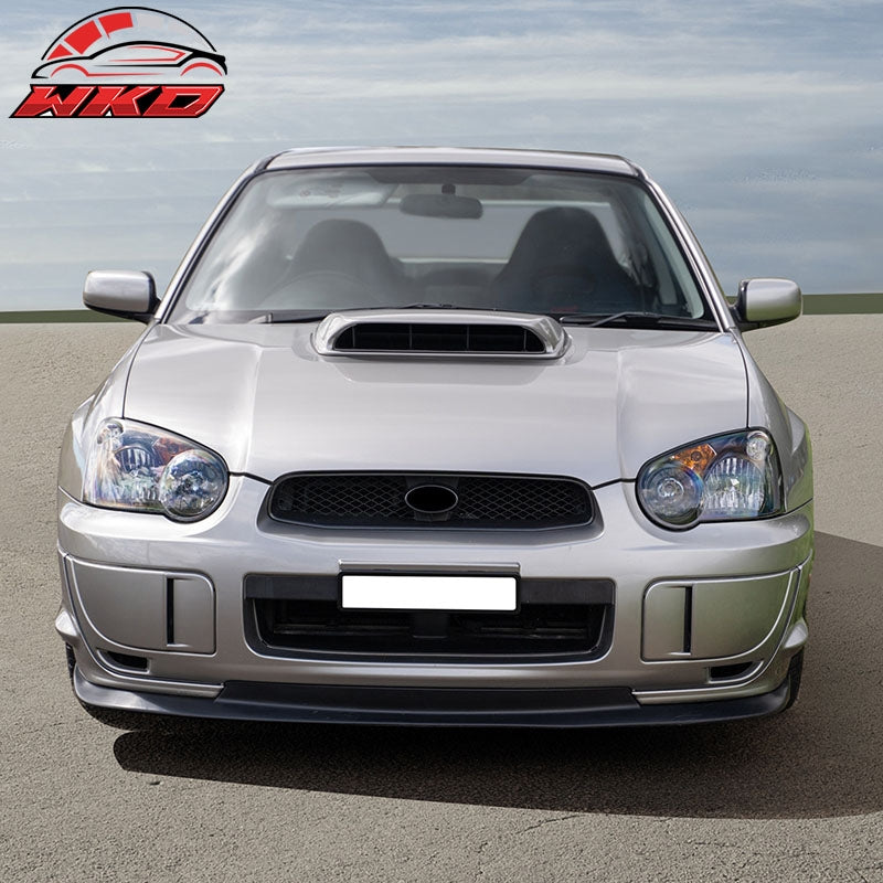 Fits 04-05 Subaru Impreza WRX STI V-Limited Gloss Black Front Bumper Lip Spoiler