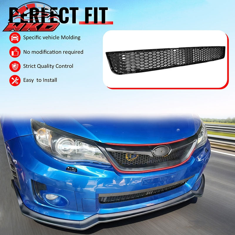 Wholesale 11-14 Subaru Impreza WRX & WRX STI Gloss Black Honeycomb Lower Grille PP - Wikond Auto