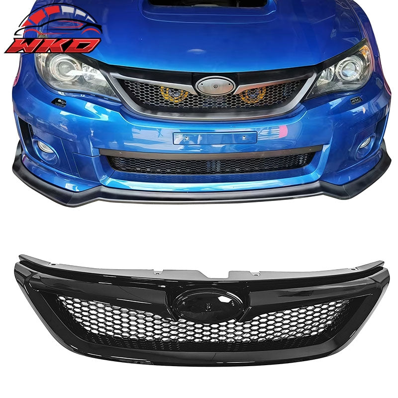 Wholesale 11-14 Subaru Impreza WRX & WRX STI Gloss Black Honeycomb Upper Grille ABS