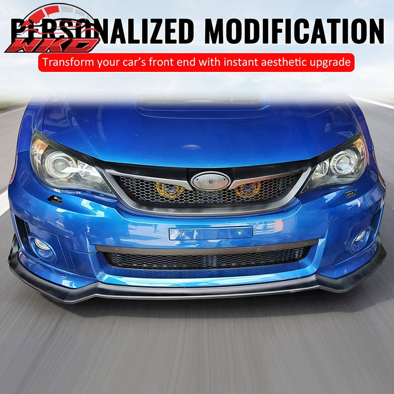 Fits 11-14 Subaru Impreza WRX & WRX STI Gloss Black Honeycomb Upper Grille ABS
