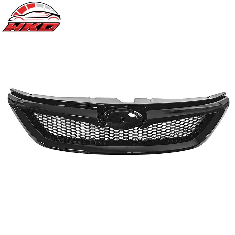 Fits 11-14 Subaru Impreza WRX & WRX STI Gloss Black Honeycomb Upper Grille ABS