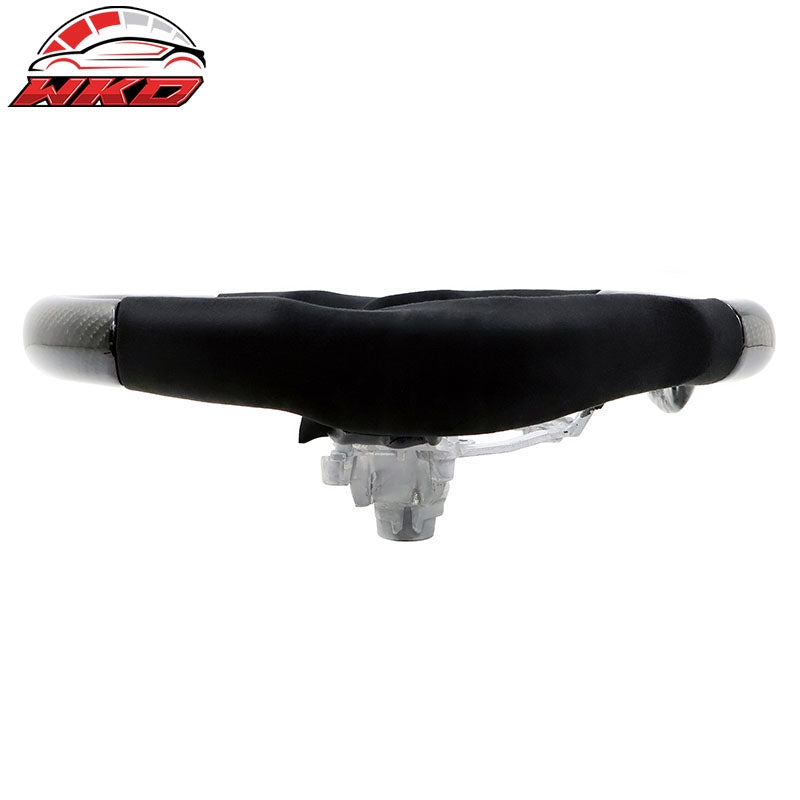 Fits 17-23 Subaru Impreza XV Steering Wheel Red Stitch W/Indicator Carbon Fiber