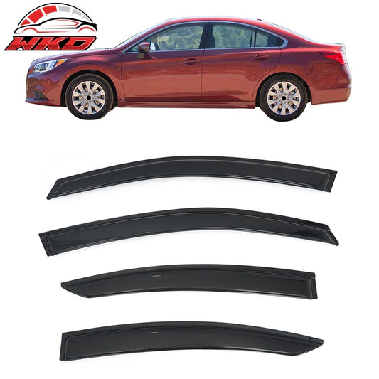 Wholesale 15-19 Subaru Legacy Sedan Smoke Acrylic Window Visors Deflectors 4PCS Set - Wikond Auto