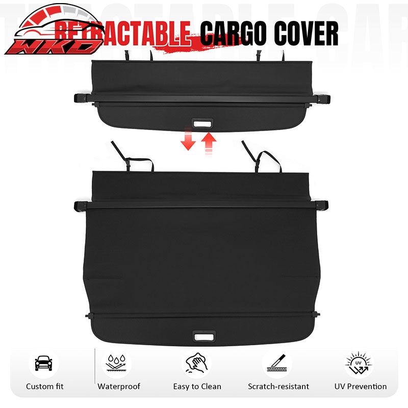 Wholesale 10-14 Subaru Outback Retractable Rear Cargo Cover Carbon Fiber Texture - Wikond Auto
