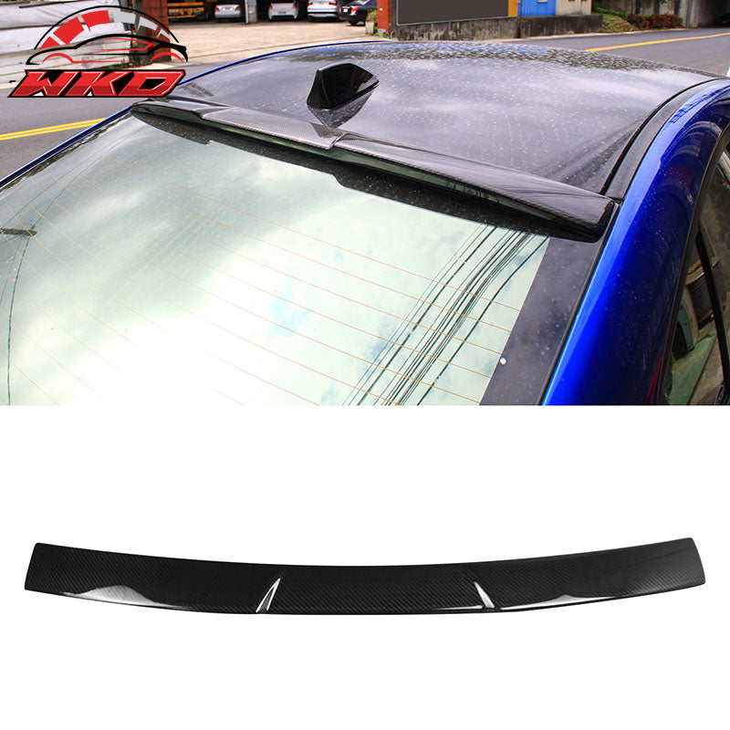 Fits 15-21 Subaru WRX STI V Style Rear Roof Spoiler Carbon Fiber CF