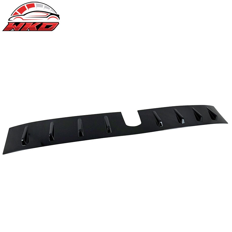 Fits 22-26 Subaru WRX D2 Style Gloss Black Rear Roof Window Spoiler W/Shark Fins