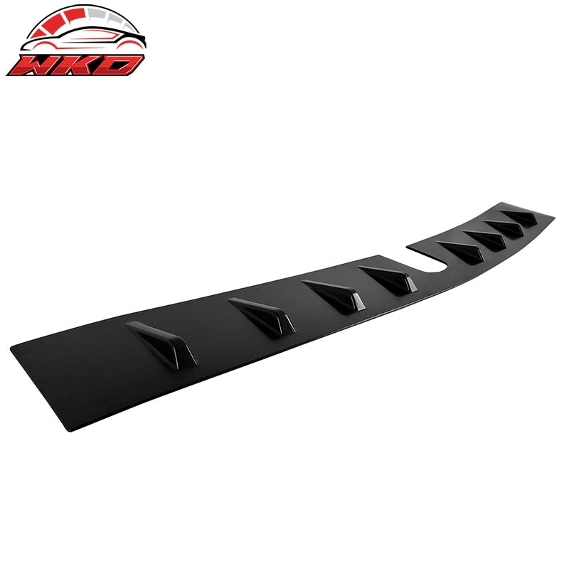 Fits 22-26 Subaru WRX D2 Style Matte Black Rear Roof Window Spoiler W/Shark Fins