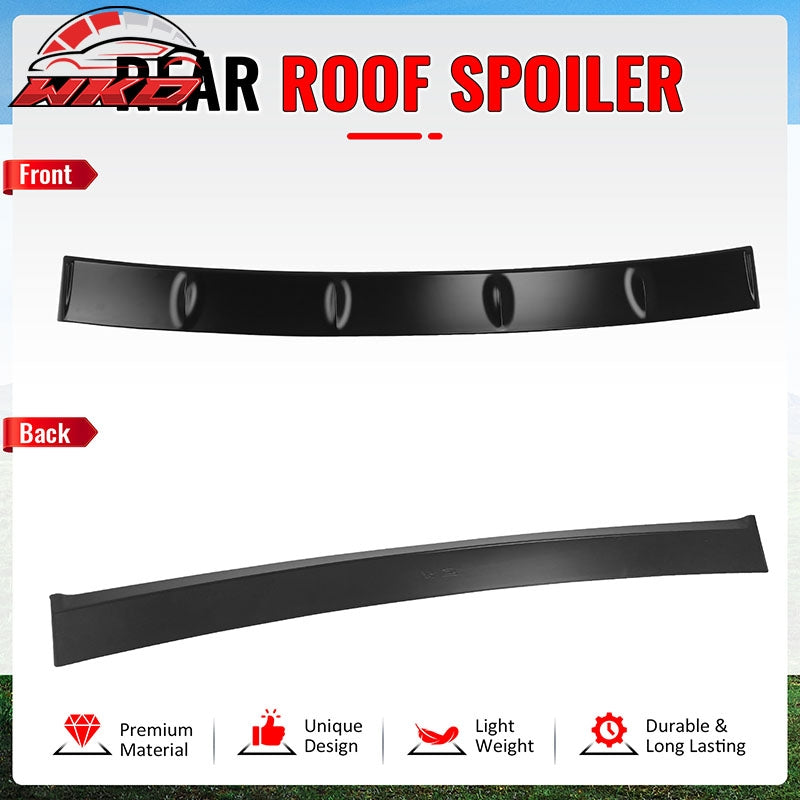 Fits 22-26 Subaru WRX 5th D Style Matte Black Rear Roof Window Spoiler Wing ABS
