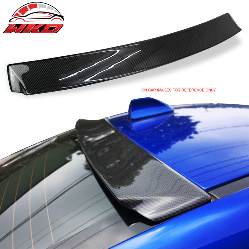 Fits 15-21 Subaru WRX STI Ikon Style Roof Spoiler - Matte Carbon Fiber