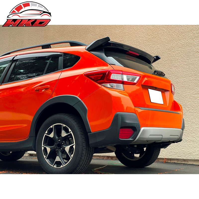 Fits 18-23 Crosstrek & 17-23 Impreza IKON Roof Spoiler Carbon Fiber Print ABS