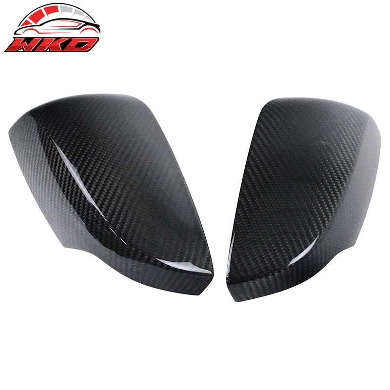 Fits 15-21 Subaru WRX STI Side Rear View Mirror Cover Trim Matte Carbon Fiber