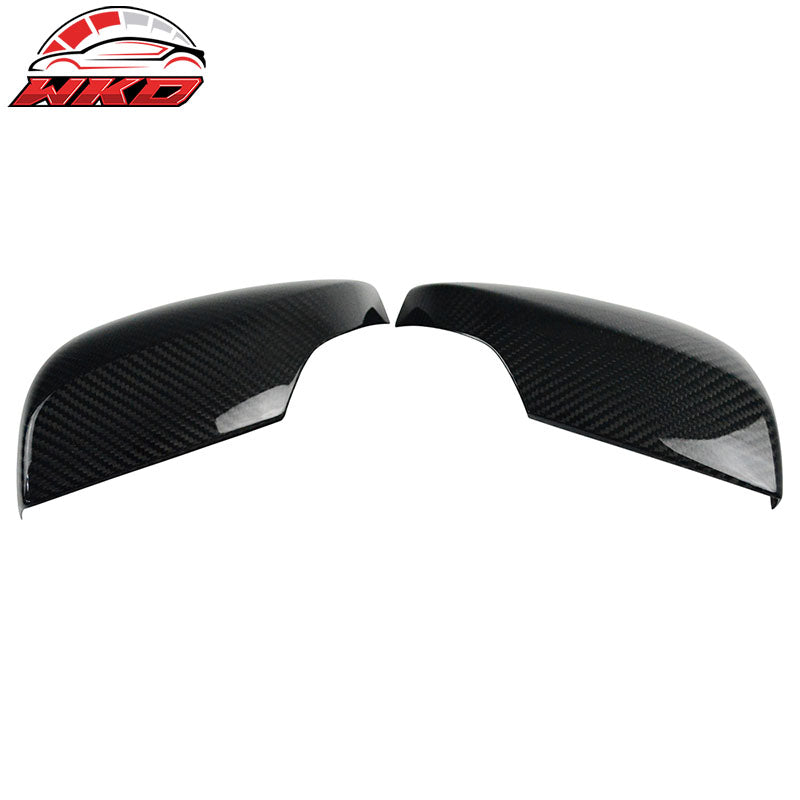 Fits 15-21 Subaru WRX STI Side Rear View Mirror Cover Trim Matte Carbon Fiber