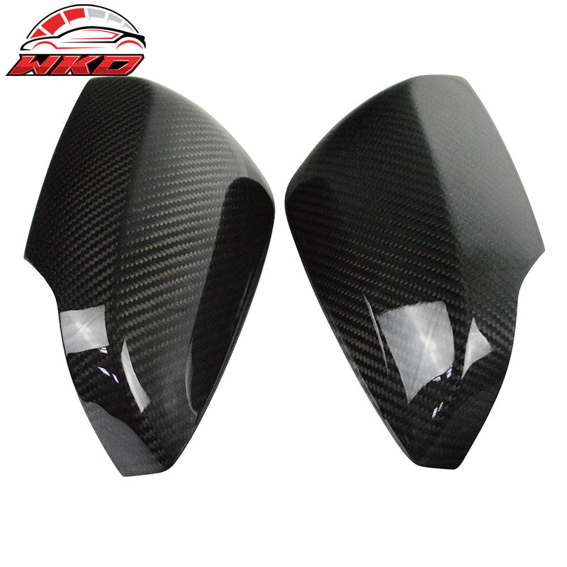 Fits 15-21 Subaru WRX STI Side Rear View Mirror Cover Trim Matte Carbon Fiber