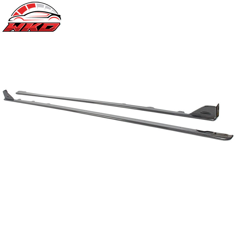 Wholesale 15-21 Subaru WRX STI Sedan Side Skirts Extension Matte Carbon Fiber (CF) - Wikond Auto