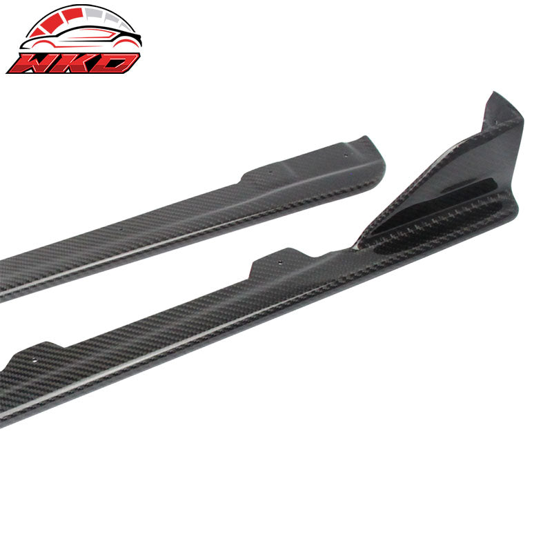Wholesale 15-21 Subaru WRX STI Sedan Side Skirts Extension Matte Carbon Fiber (CF) - Wikond Auto