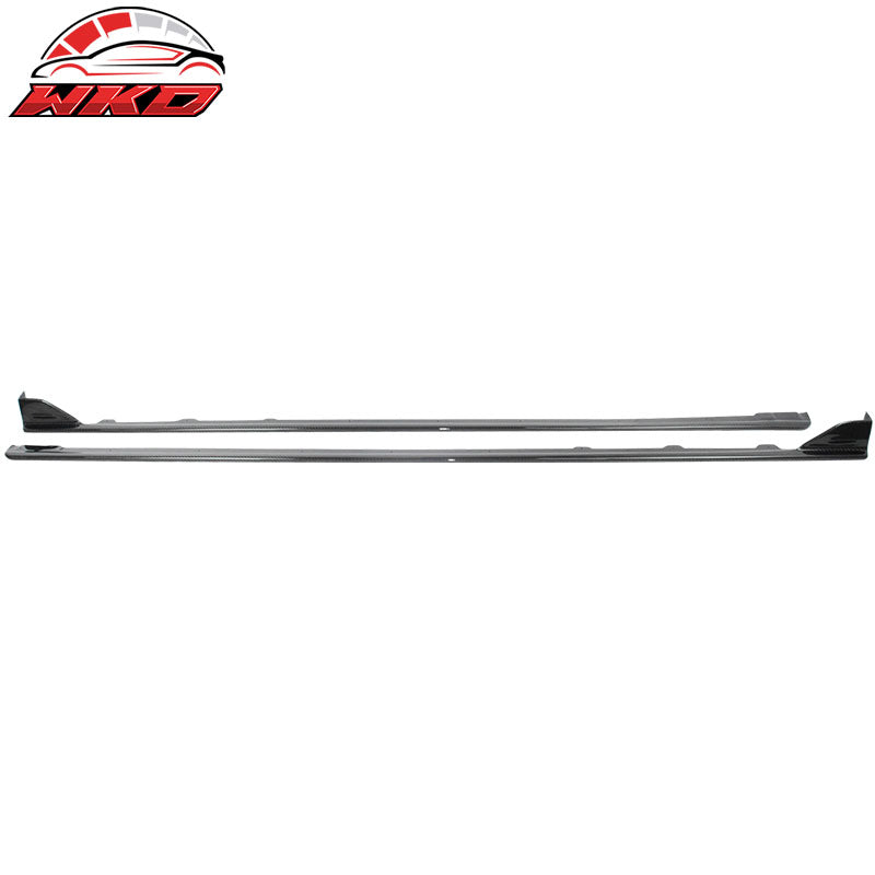 Wholesale 15-21 Subaru WRX STI Sedan Side Skirts Extension - Carbon Fiber (CF) - Wikond Auto