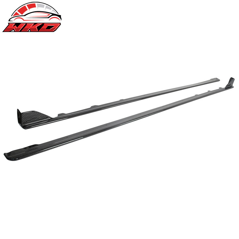 Wholesale 15-21 Subaru WRX STI Sedan Side Skirts Extension - Carbon Fiber (CF) - Wikond Auto