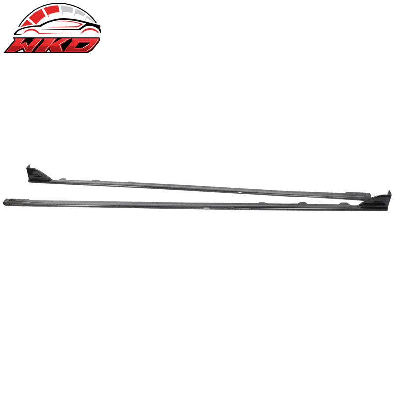 Wholesale 15-21 Subaru WRX STI Sedan Side Skirts Extension - Carbon Fiber (CF) - Wikond Auto