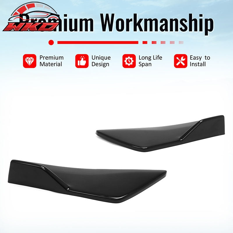 For 23-26 Subaru Solterra Gloss Black ST Style Rear Bumper Side Corner Apron Cap
