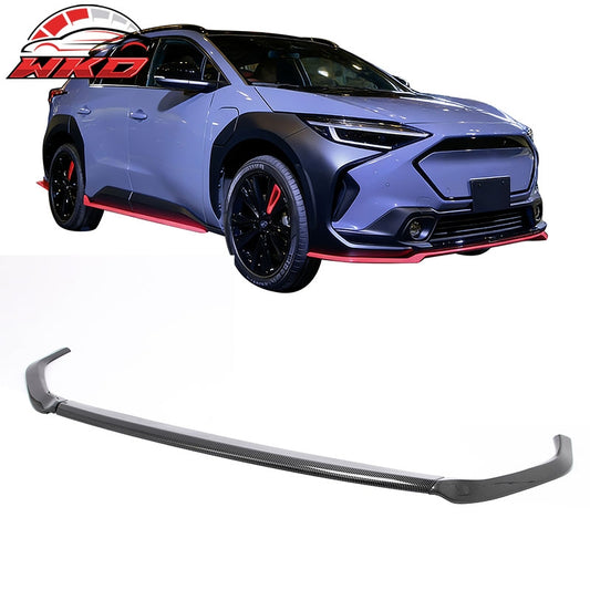 Wholesale 23-25 Subaru Solterra ST Front Bumper Lip Chin Spoiler Carbon Fiber Print - Wikond Auto