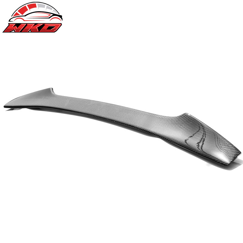 Fit 15-21 Subaru WRX STI Sedan Carbon Fiber CF Trunk Spoiler Wing Add On