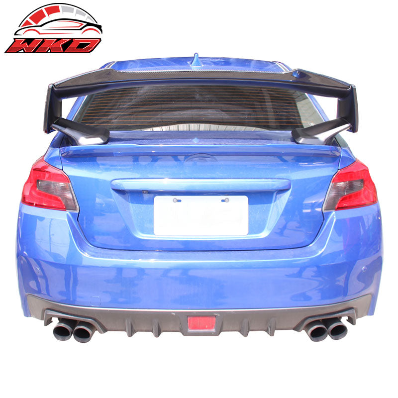 Fit 15-21 Subaru WRX STI Sedan Trunk Spoiler Wing - Matte Carbon Fiber