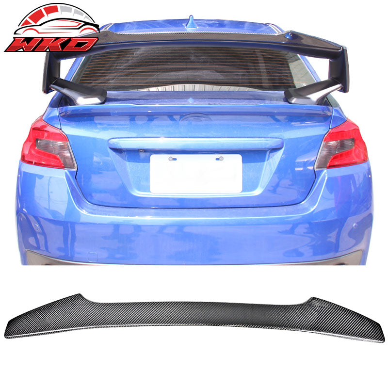 Fit 15-21 Subaru WRX STI Sedan Trunk Spoiler Wing - Matte Carbon Fiber